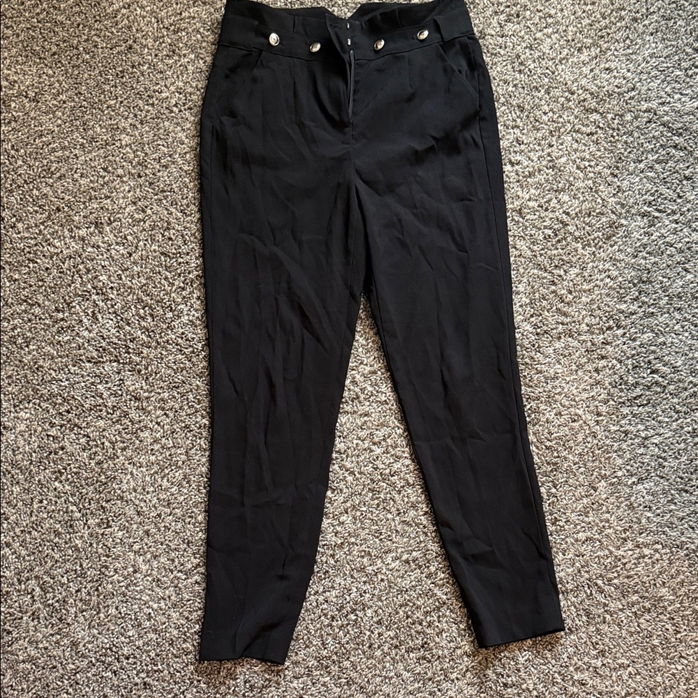 Black High-Waisted Pants
